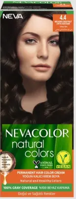 Nevacolor Natural Colors стойкая крем краска для волос 4.4 каштан 