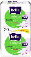 Прокладки супертонкие BELLA ULTRA GREEN, 10+10шт