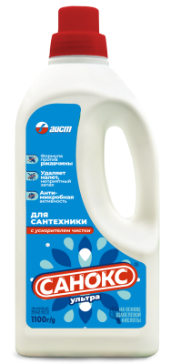 Санокс чистящее средство для сантехники ультра 1100 г 