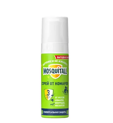 Mosquitall спрей универсальная защита от комаров 100 мл