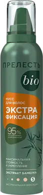 Прелесть био мусс для волос бамбук экстрафиксация 160 мл