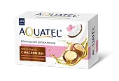 AQUATEL крем мыло твердое кокосовое молочко масло ши 90 г