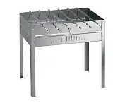 FORESTER Мангал разборный с ребрами жесткости + 6 шампуров (патент), с усиленным дном, 50*30*50 см (5)