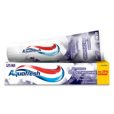 Aquafresh зубная паста активное отбеливание 125 мл 
