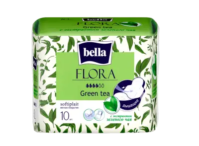 BELLA Прокладки Green, 10 шт.уп. (с экстрактом зеленого чая) 