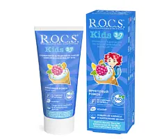 Rocs зубная паста для детей фруктовый рожок без фтора 45 г