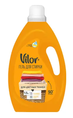 Vilor средство для стирки изделий из цветных тканей 1,5 л 