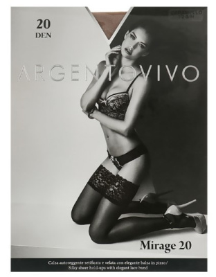 Argentovivo чулки mirage 20 caramello 2 