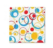 Семья и Комфорт салфетки горох 2-х цветные 100шт