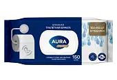 Aura premium влажная туалетная бумага big с крышкой 150 шт