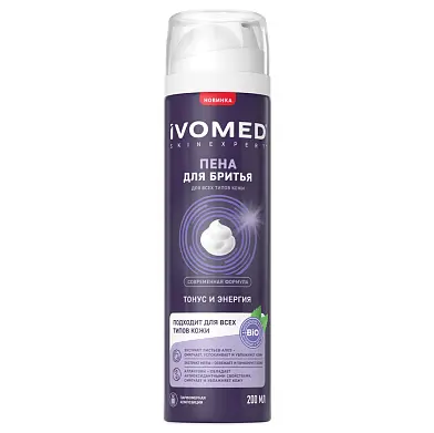 Ivomed men пена для бритья тонус и энергия для всех типов кожи 200 мл