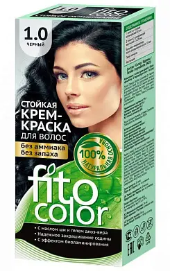 Фитокосметик краска для волос тон 1.0 Черный