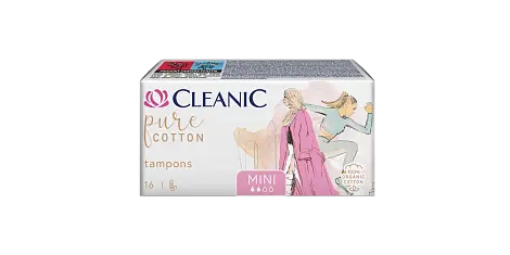 Cleanic pure cotton тампоны 16 шт