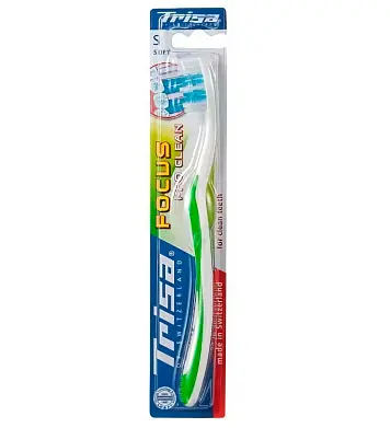 Trisa focus pro clean зубная щетка s soft мягкая