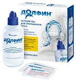 Долфин устройство для промывания носа индивидуальное 240 мл средство для промывания 30 пакетиков по 2 г для взрослых рецепт № 1