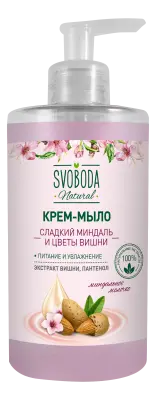 Svoboda крем мыло жидкое сладкий миндаль и цветы вишни 430 мл 
