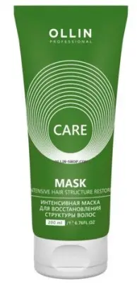 OLLIN CARE интенсивная маска для восстановления структуры волос 200 мл 
