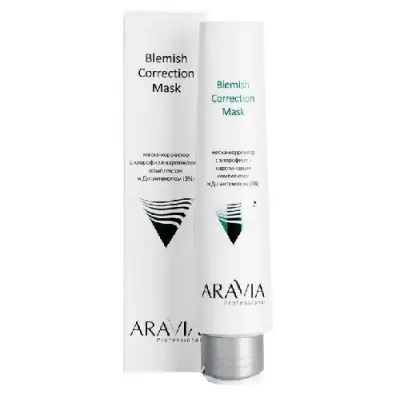 Aravia Professional маска-корректор против несовершенств с хлорофилл-каротиновым комплексом и Д-пантенолом (3%) 100мл 