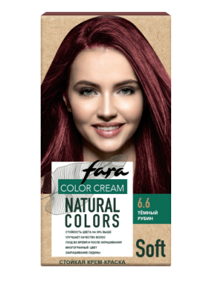 КЛ краска для волос fara natural colors soft 324 темный рубин 