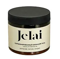 Jelai парфюмированный скраб для тела маракуйя персик сандал 240 г