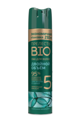 Прелесть био лак для волос морские минералы сверхсильнная фиксация 250 мл 