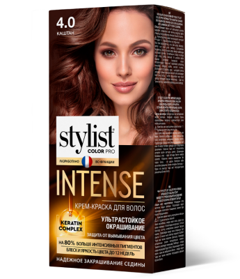 Stylist Color Pro Intense краска для волос тон 4.0 каштан 