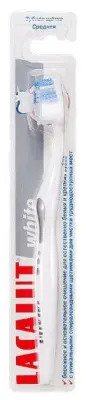 Лакалют зубная щетка уайт средняя 