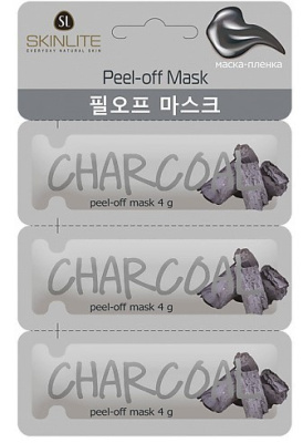 Skinlite маска пленка уголь 