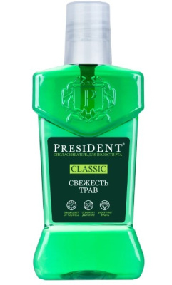 President ополаскиватель classic свежесть трав  250 мл 