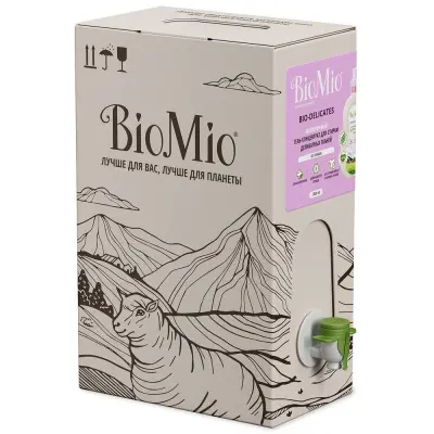 BioMio bio экологичный концентрированный гель для стирки и восстановления деликатных тканей без запаха 3000 мл 