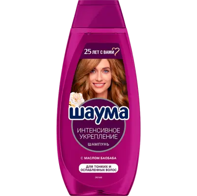 шампунь интенсив укрепление с маслом баобаба для тонких и ослабл 370 мл 