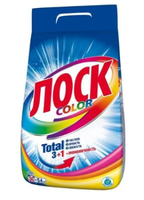 Лоск стиральный порошок автомат color 5,4 кг 