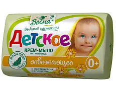 ВЕСНА детское крем мыло с экстрактом календулы 90г