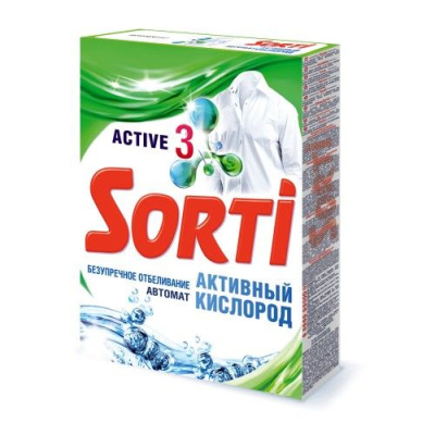 Sorti автомат активный кислород стиральный порошок 350 г 