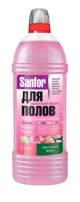 Sanfor для полов ультра блеск цветочный фреш 1 л 