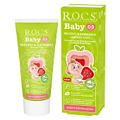 Rocs baby зубная паста для малышей нежный уход яблоко клубника 45 гр