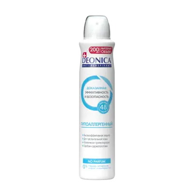 Deonica антиперспирант спрей женский гипоаллергенный 200 мл 