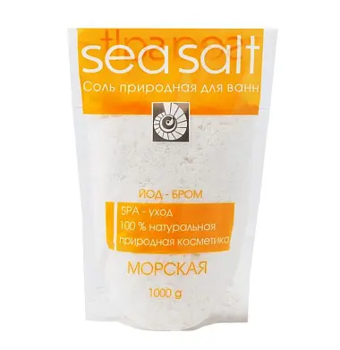 Соль д/ванн 'МОРСКАЯ' йод-бром (дой-пак), 1000г