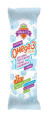 батончик Омега 3 Польза есть со вкусом какао 25г 