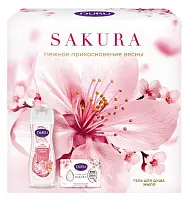 Duru hydro pure подарочный набор гель для душа sakura 450 мл + мыло sakura 106 г