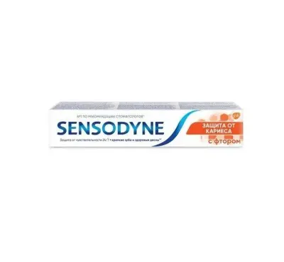 Sensodyne зубная паста защита от кариеса с фтором 50 мл 