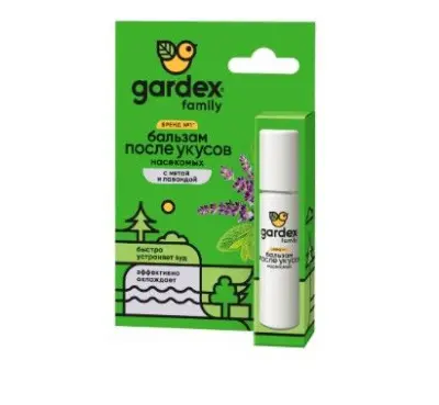 Gardex family бальзам после укусов роликовый 7 мл 