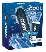 Arko men подарочный набор пена для бритья cool 200 мл и крем после бритья cool 50 мл