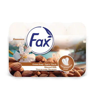 Fax туалетное мыло миндальное молочко 4*70 г