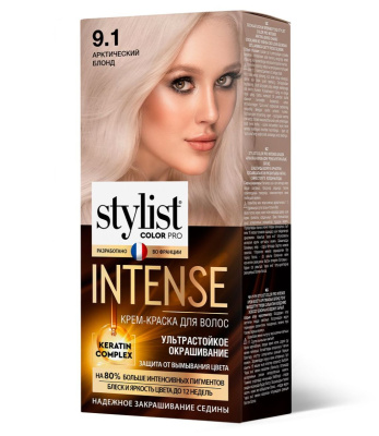 Stylist Color Pro Intense краска для волос тон 9.1 арктический блонд 