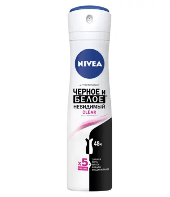 Nivea део спрей женский невидимая защита для черного и белого 150 мл 