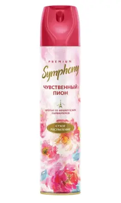 Symphony Premium освежитель воздуха Чувственный пион 300см3 