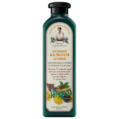 Рецепты Бабушки Агафьи бальзам для волос против выпадения и ломкости особый 350 мл 