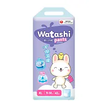 Watashi трусики подгузники одноразовые для детей 4/L 9-14 кг 42 шт