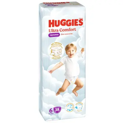 Huggies ultra comfort 6 15-25 кг трусики подгузники 38 шт для мальчиков 